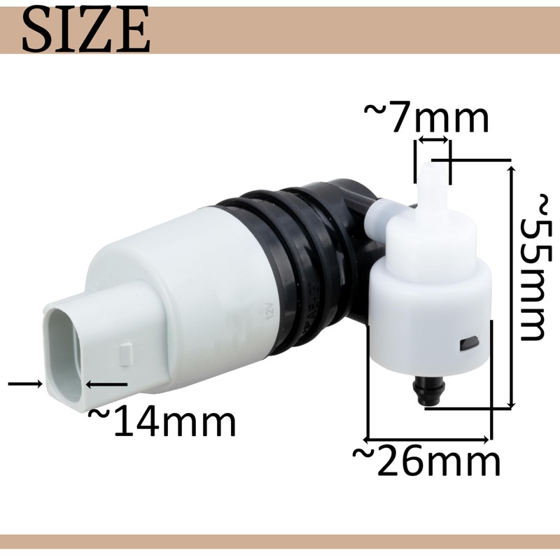 AERZETIX - C70051 - Windscreen Washer Pump - Compatible with