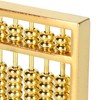 Chinese Mini Brass Abacus 9 Speed Educational Maths Calculator Tool