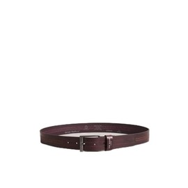 Ted Baker London Men's CRISIC Stitch Detail Leather Belt, Oxblood, 38