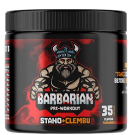BIOTECKPHARMA | Pre entreno Barbarian de 350 gr rinde 35 Servicios (STANO + CLEMB)