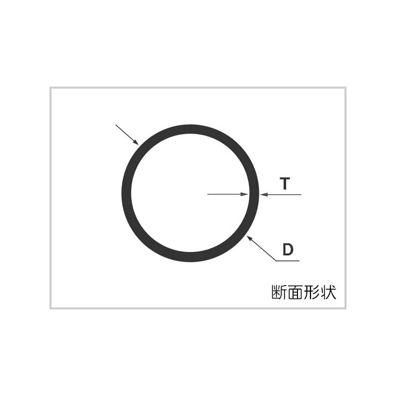 Iron Steel Round Pipe SGP t2.3 φ17.3 Length 500mm Custom