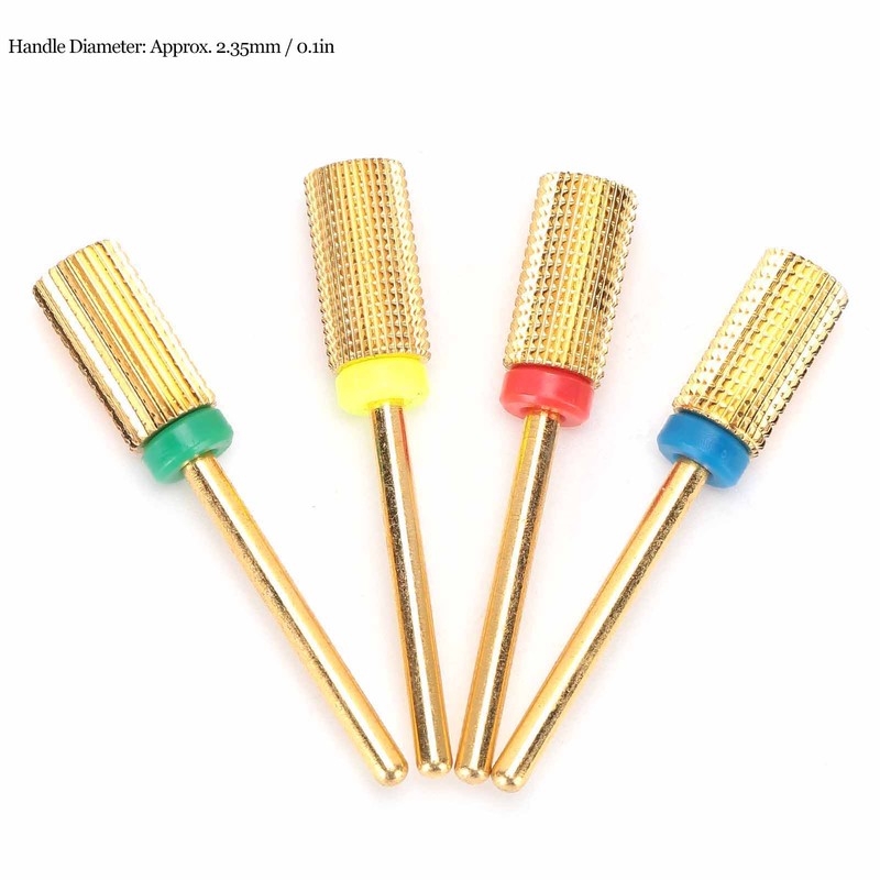 4pcs Nail Art Manicure Drill Bits Electric Grinding Machine Tool