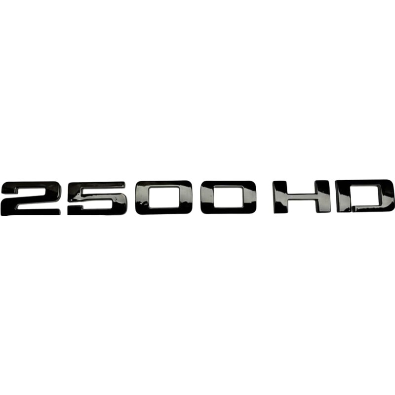 2500 HD Badge Emblem 2-PC Black - Set of 2