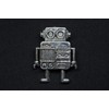 Miniblings Robot Brooch Pin Badge Button Science Ficiton Steampunk Silver