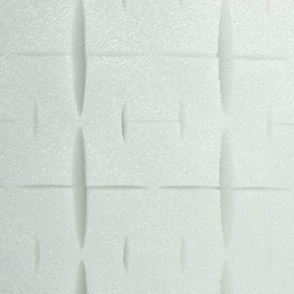 Living Farm LFS-023-6 Hydroponics Urethane Cultivation Media (1.0 inch (25 mm) Square) H-Shaped Slit Total of 300 Pieces [Value Item]