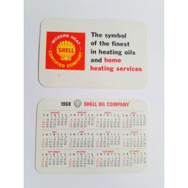 1968 Shell Gas & Oil credit card calendar-Heati