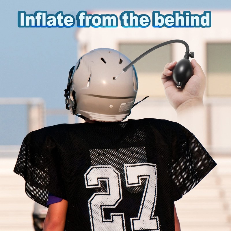 Hiboom Football Helmet Pump, Universal Helmet Inflator Hand Pump with