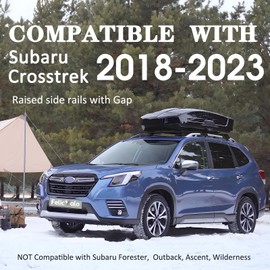 FelicValo FelicValo Lockable 220lbs Roof Rack Cross Bars for Subaru Crosstrek 2018–2023, Heavy Duty Crossbars Aluminum Roof Rails for Cargo Carrier, Kayak, Bike, Luggage