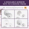 MIRRORVANA 20X & 15X Magnifying Mirror Set with 3 Suction