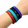 FSHANEE Bible Verses Rubber Bracelets Christian Motivational Bracelets Party Supplies