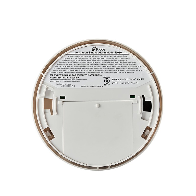Kidde Smoke Detector with Safety Light for Hearing Impaired, Battery