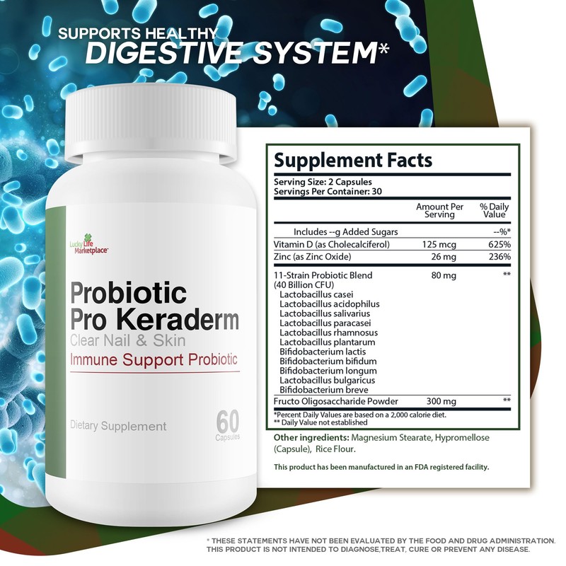 Probiotic Pro Keraderm - Probiotic Immune Support – Targeted Nail