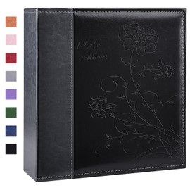 Artmag Photo Album 4x6 600 Pockets Photos, Leather Cover Large Picture Albums Holds 600 Horizontal and Vertical Photos for Family Anniversary Wedding (Black)