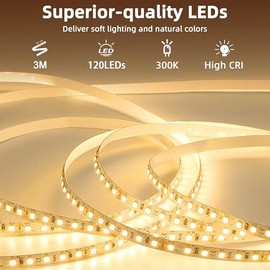 FUPT FUPT LED Strip 3M USB,Warmwei? bis Kaltwei? LED Streifen, Flexibel DIY LED Band, LED Leiste, 300 LEDs SMD 2835, LED Lichtband fr Innen Kche Zimmer Deko