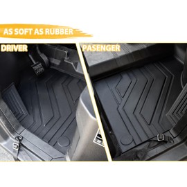 SAUTVS TPE Front Floor Mats for CFMOTO UFORCE 1000/1000 XL, Front Row Floor Liners Slush Mat All Weather Protection for CFMOTO UForce 1000 2019-2025/1000 XL 2022-2025 Accessories