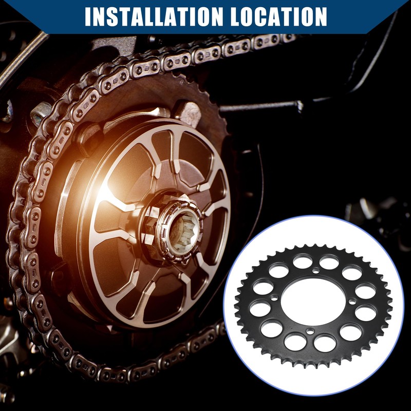 Hihaha 428 Pitch 45 Tooth Motorcycle Chain Sprocket/Rear / 76mm