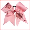 Follow Your Heart Valentine's Day Rhinestone Cheer Bow | Rhinestone