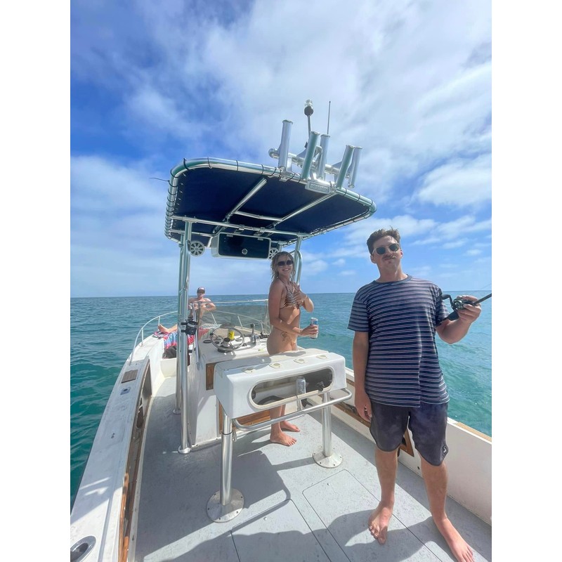TOPSALL Boat T Top Canvas Replacement, Fits Up to 61"