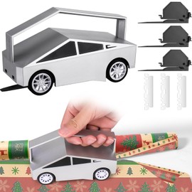 AIERSA Wrapping Paper Cutter, Gift Wrap Cutter with 6 Replaceable Blade, Gift Wrapping Tool, Christmas Gift Wrapping Paper Cutter, Wrapping Paper Cutter Slider, Wrapping Paper Roll Cutter