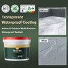 1 Gallon Transparent Waterproof Coating, Clear Acrylic Sealant Invisible Adhesive