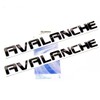 Yoaoo 2Pack OEM Chrome Avalanche Nameplate Emblems Letter Badge Compatible