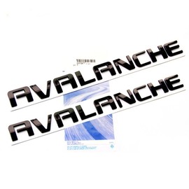 Yoaoo 2Pack OEM Chrome Avalanche Nameplate Emblems Letter Badge Compatible with 2007-2019 Avalanche Glossy Shiny