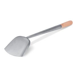Craft Wok Large Wok Spatula Stainless Steel Wok Chuan Turner with Ergonomic Wooden Handle Traditional Asian Cooking Utensil / 732W5-3