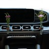 LVBRT 2 PCS Car Propagation Vase Vent Clip, Black Walnut