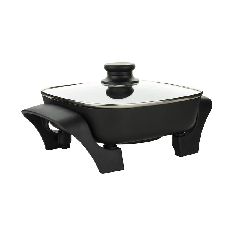8-Inch Nonstick Electric Skillet with Glass Lid