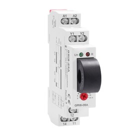Buyweek Continuity Current Relay, Current Monitoring Relay Over/Under Current Monitoring, Adjustable 2A-20A Current Rated Supply Voltage: AC/DC 24V-240V (GRI8-05A AC Monitoring)