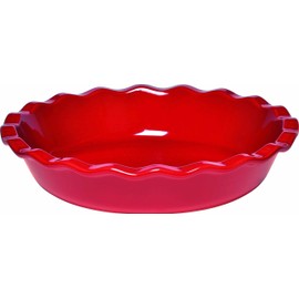 Emile Henry Pie Dish, 9", Burgundy Red