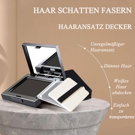 3 in 1 Root Powder for Hair Thickening, Shading and Eyebrows - Hair Powder for Natural Hairline for Thin Hair, Root Concealer, Waterproof, Long-Lasting 12 g (Coffee Brown, 12 ml)