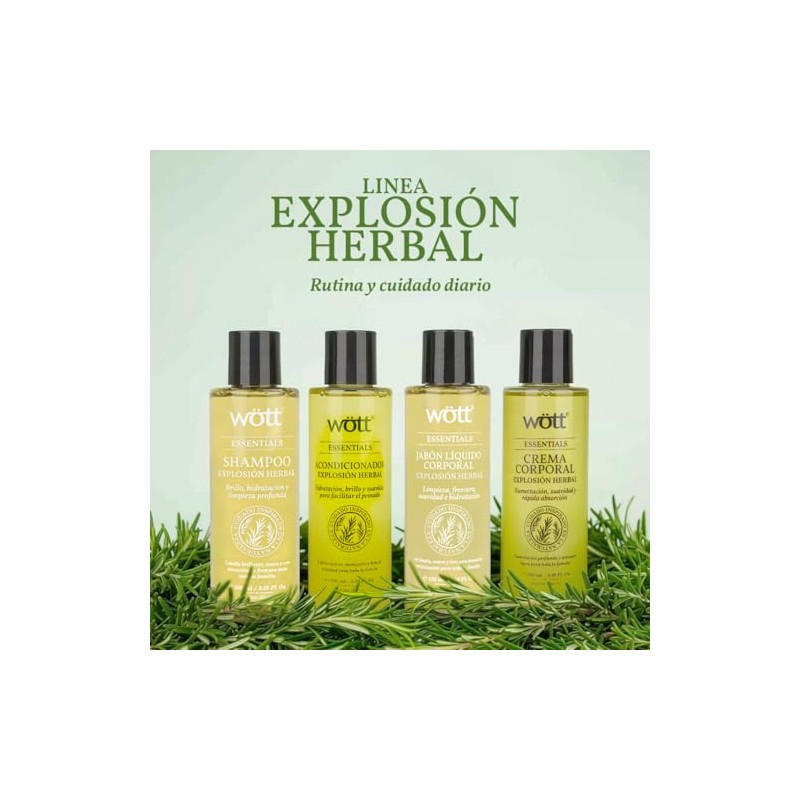 Shampoo Wtt Hidratante Versión Viaje 100ml (Herbal)