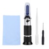 ATC Antifreeze Refractometer, with Manual Calibration Button, Glycol Antifreeze Refractometer,