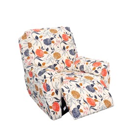 Eco-Ancheng Recliner Slipcovers 4-Pieces Recliner Chair Covers Lazy Boy Chair Covers Stretch Recliner Couch Covers Fitted Non Slip Reclining Slipcovers Furniture Protector for Recliner with Pocket