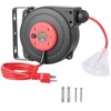VEVOR Retractable Extension Cord Reel, 30 FT, Heavy Duty 16AWG/3C