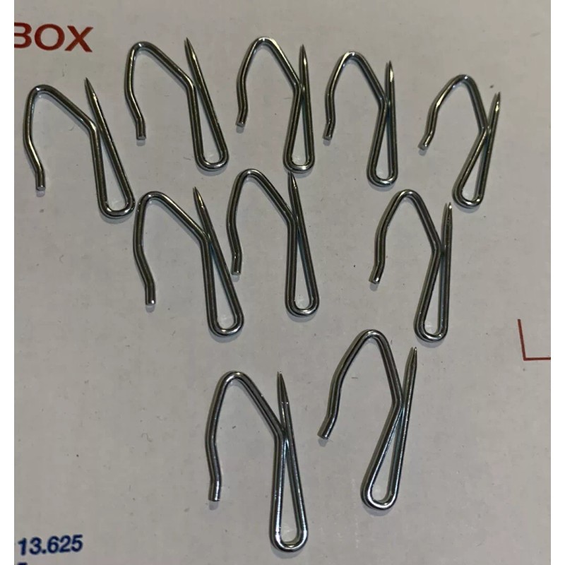 Rowley 1.38” Pin Drapery Curtain Hooks Pinch Pleat Drape 10