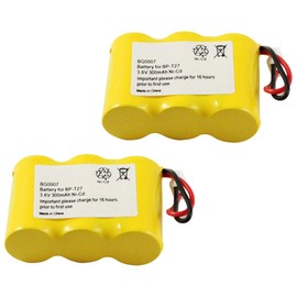 Fenzer 2-Pack Home Phone Battery BG0007 for AT&T 4000X 4051 4061 / Vtech 80-5074-0000 / Sanik 3SN2/3AA30 3N-250AA / Sanik 3N-270AA S-SJC 3N-270AA ZG