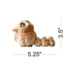 Gemmia Miniature Fairy Garden Owl Figurine- The Greatest Mother's Love