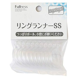 Fullness SC-M2118 Curtain Ring Runner SS 10 Pieces, Diameter Approx. 1.1 inches (27 mm), Clear