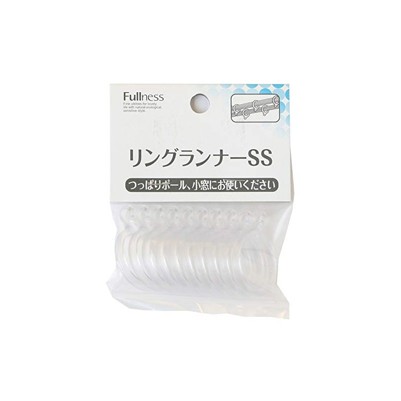 Fullness SC-M2118 Curtain Ring Runner SS 10 Pieces, Diameter Approx.