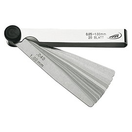 Helios Preisser 606136 Feeler Gauges 32 Blades, Silver