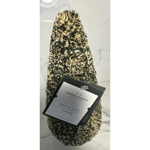Threshold Target Raffia Tree Christmas Decoration Green Sisal Wicker Boho