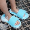 Grey Bathroom Foot Scrubber Slipper for Shower, Foaming Massage, and Cleaning 1 Count 10ea