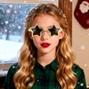 NOLITOY おもしろメガネ 星型サングラス パーティーメガネ 面白い眼鏡 おしゃれ 可愛い コスプレ 仮装小物 ハロウィン
