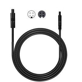 Samcos Rear Camera Extension Cable Drive Recorder Extension Cable Dedicated for Back Camera 4 Pin 2M 24v/12v Connector Waterproof Shockproof (Black)