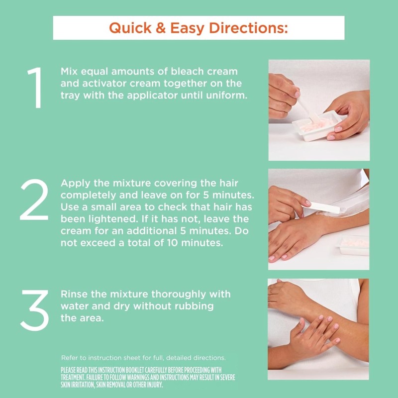 Sally Hansen Bleach Cream for Facial & Body Hair Vegan