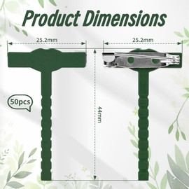 Pin Wedding Safety Pin Corset Buttonhole Made of Plastic – Pin Men's Suit Wedding Pin Boutonniere for DIY Wedding Flower Groom Brooch Pack of 50, Green