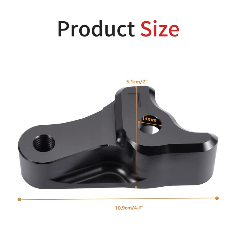 Bravema 1 Inch Lowering Link Blocks Motorcycle Black Rear Lowering