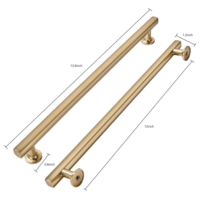 khtumeware 5 Pack 12 Inch(305mm) Champagne Bronze Cabinet Pulls Kitchen